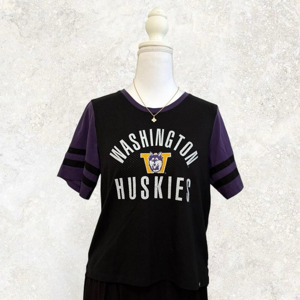 47 Brand Washington Huskies Black and Purple Jersey